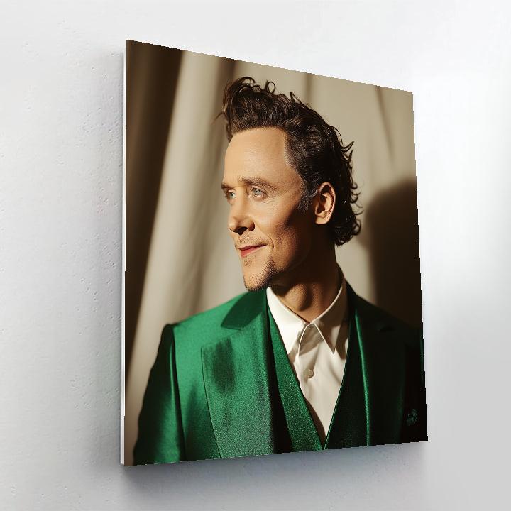 Tom Hiddleston: The Silver-Tongued Shadow Of Mischief paint by color
