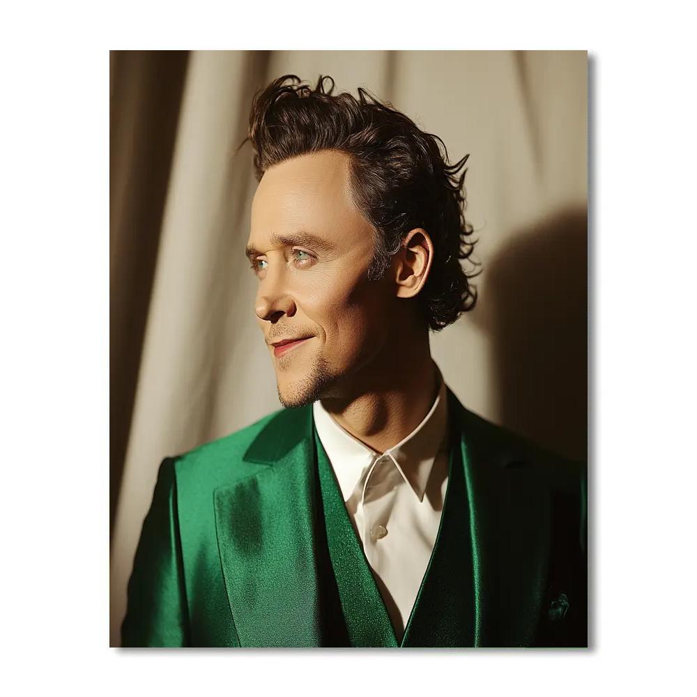 Tom Hiddleston: The Silver-Tongued Shadow Of Mischief paint by color