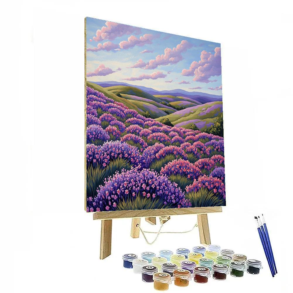 J. E. H. MacDonald Inspired Meadow Of Rhythmic Wildflowers paint by numbers