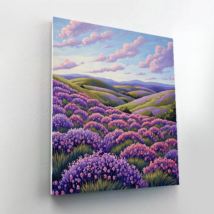 J. E. H. MacDonald Inspired Meadow Of Rhythmic Wildflowers paint by numbers