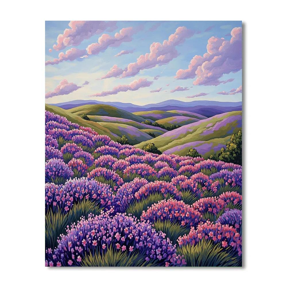 J. E. H. MacDonald Inspired Meadow Of Rhythmic Wildflowers paint by numbers