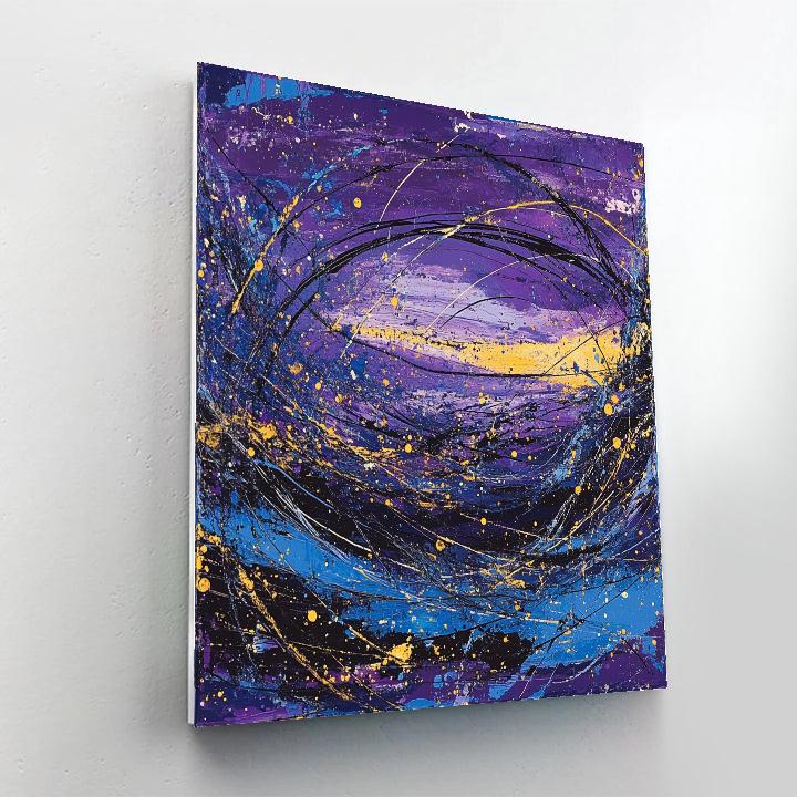 Jackson Pollock Inspired Twilight Drip Symphony DIY paint by numbers