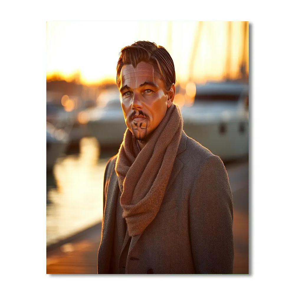 Leonardo DiCaprio: Driftlines Of A Reluctant Ocean Voyager DIY paint by numbers