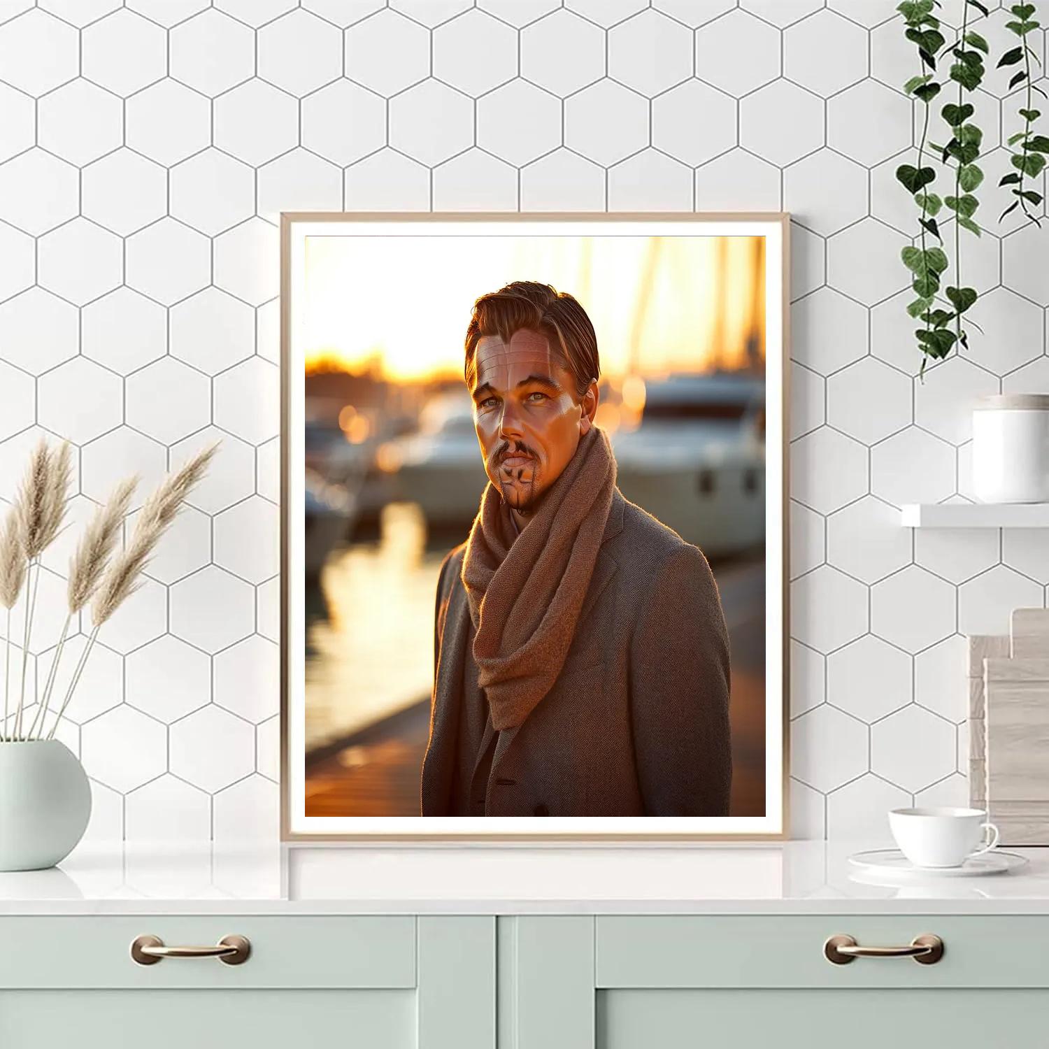 Leonardo DiCaprio: Driftlines Of A Reluctant Ocean Voyager DIY paint by numbers