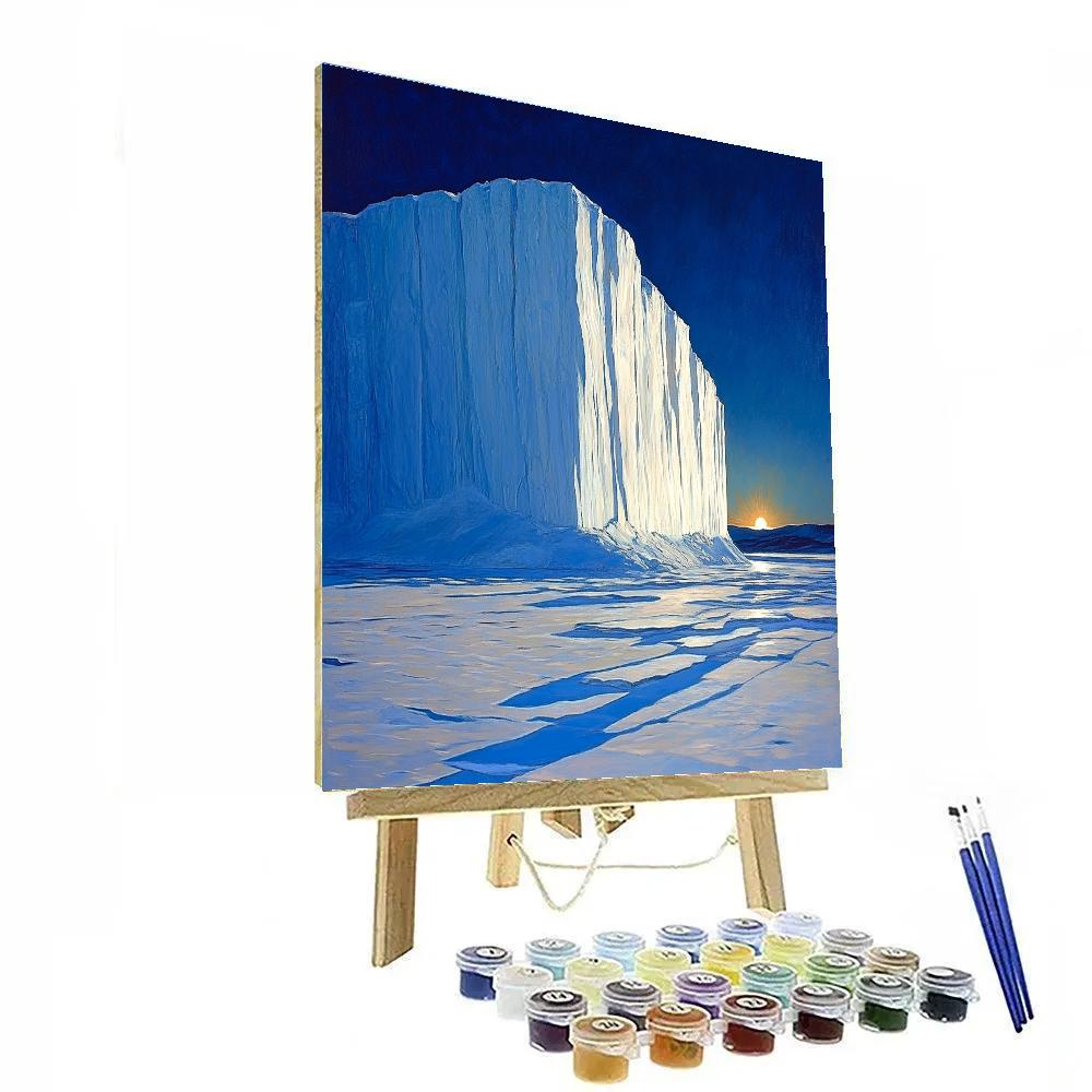 Lawren Harris Inspired Polar Monolith At Dawn DIY paint by numbers