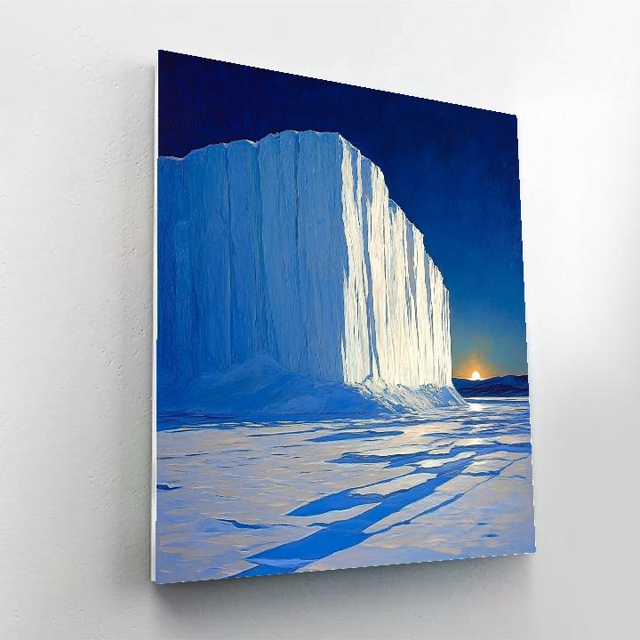 Lawren Harris Inspired Polar Monolith At Dawn DIY paint by numbers
