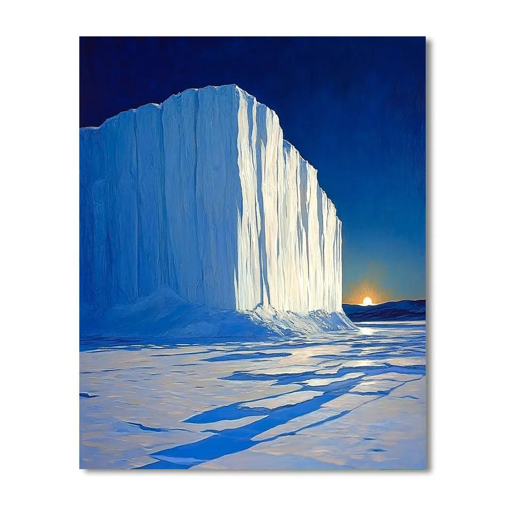 Lawren Harris Inspired Polar Monolith At Dawn DIY paint by numbers