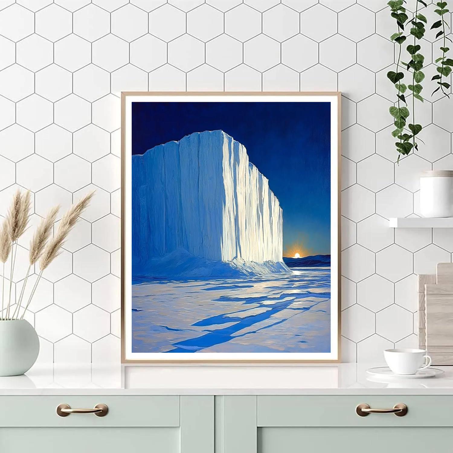 Lawren Harris Inspired Polar Monolith At Dawn DIY paint by numbers