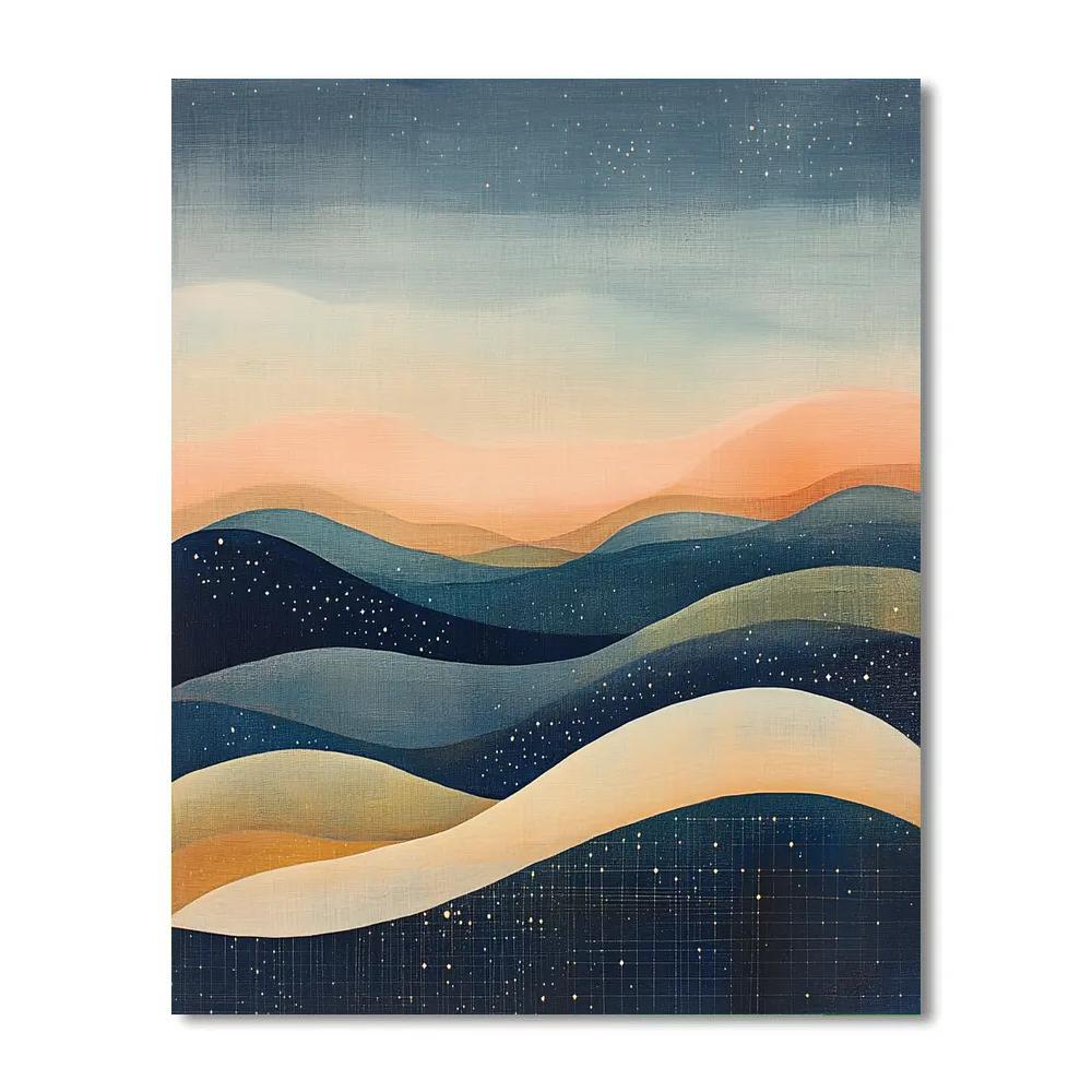 Paul Klee Inspired Desert Nocturne Paint by numbers kits