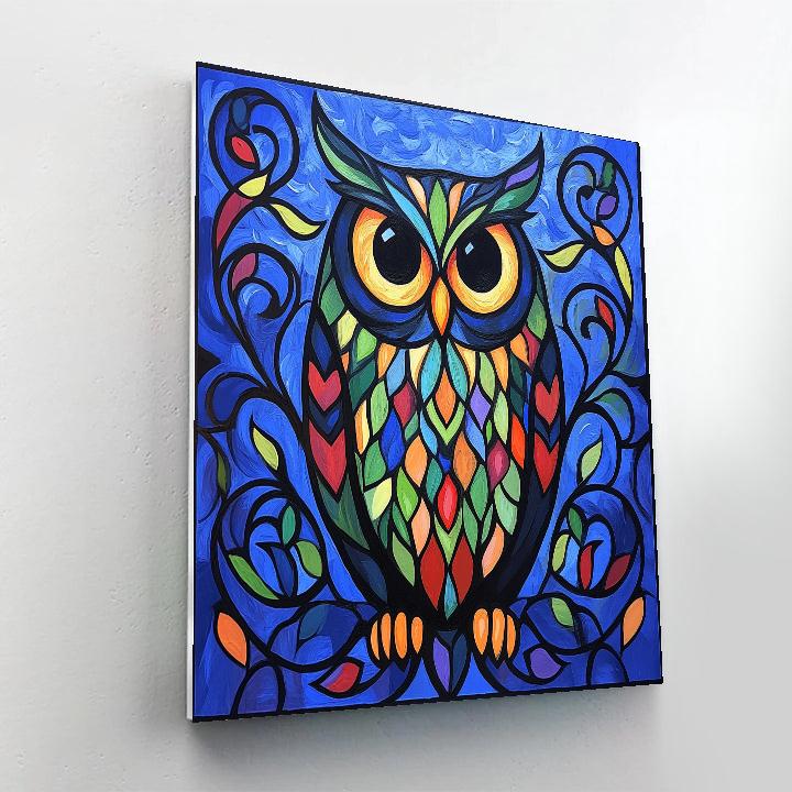 Norval Morrisseau Inspired Wisdom Of The Owl Guardians Painting by numbers kit
