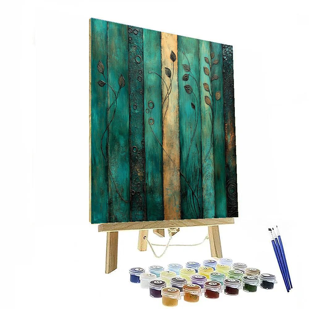 Max Ernst Inspired Subterranean Forest Of Echoes paint by color