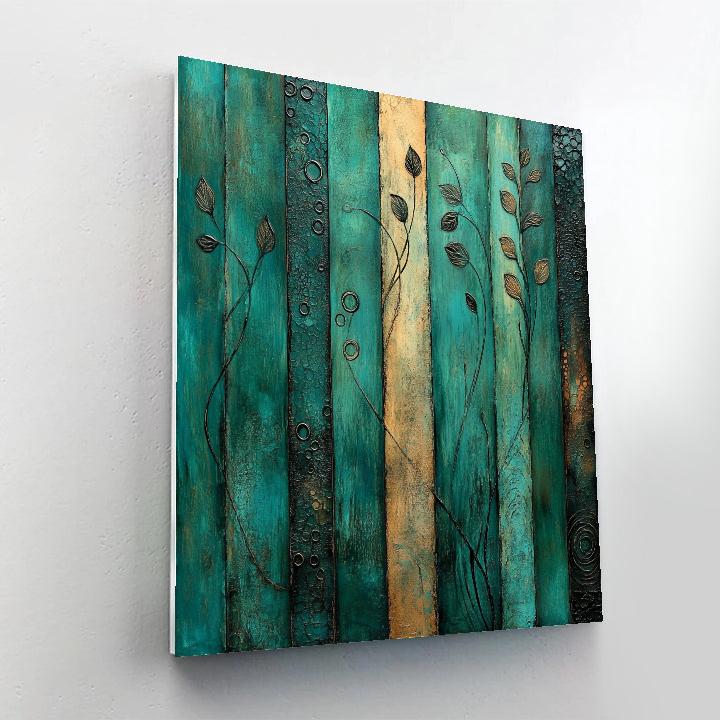 Max Ernst Inspired Subterranean Forest Of Echoes paint by color