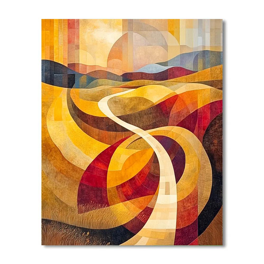 Paul Klee Inspired Rhythms Of Nature DIY paint by numbers