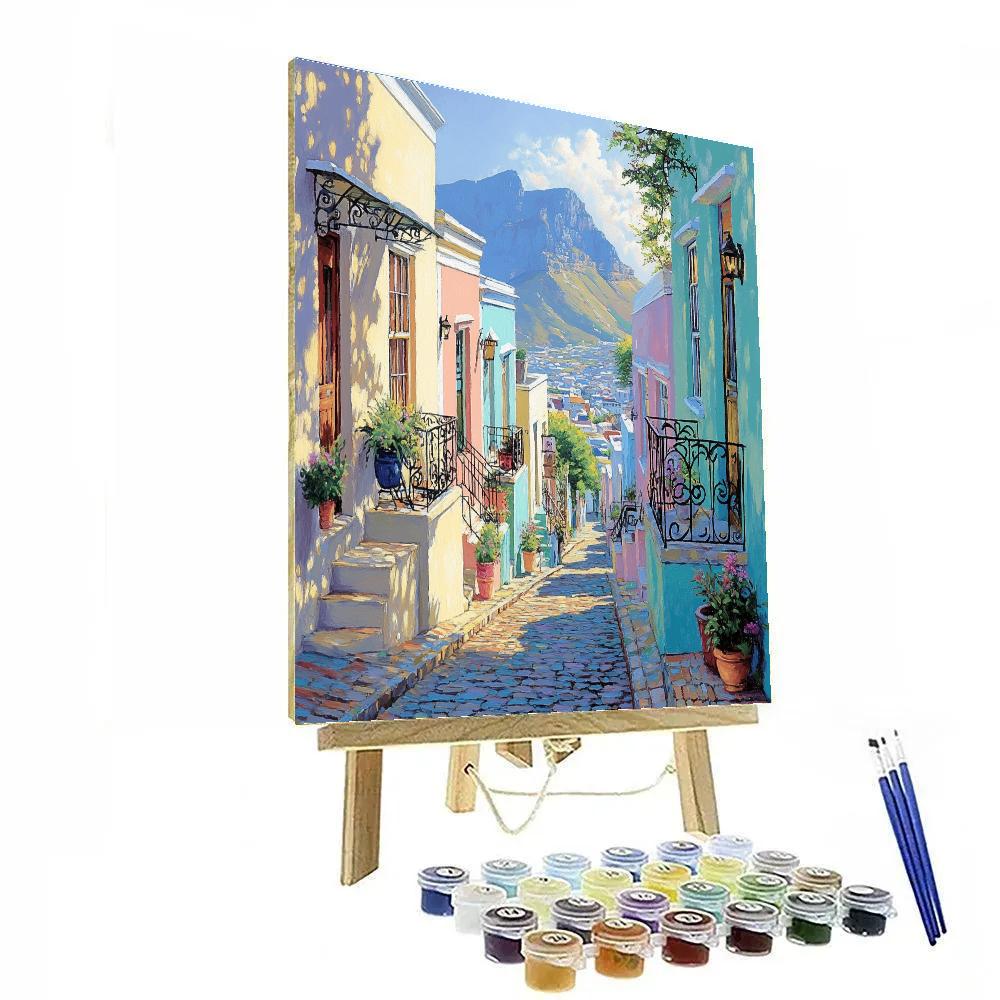 Bo Kaap Colorful Streets Cape Town South Africa Painting by numbers kit