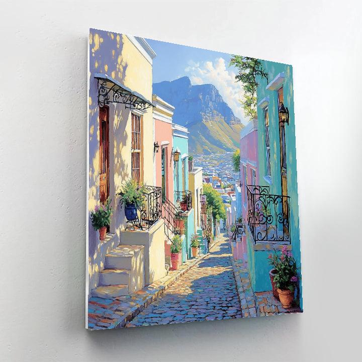 Bo Kaap Colorful Streets Cape Town South Africa Painting by numbers kit