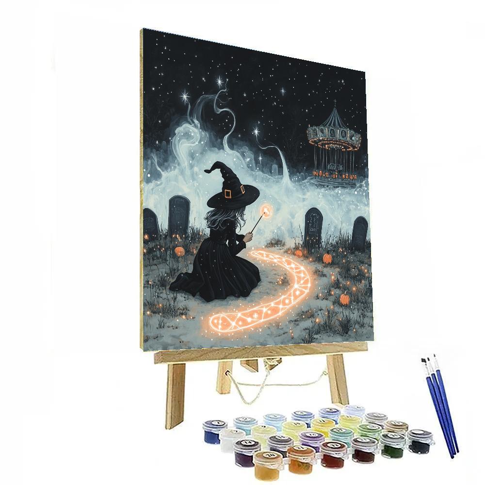 Moonlight Candy Cartographer Number painting