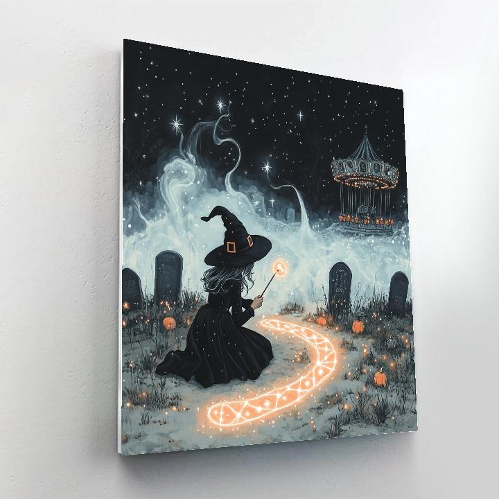 Moonlight Candy Cartographer Number painting