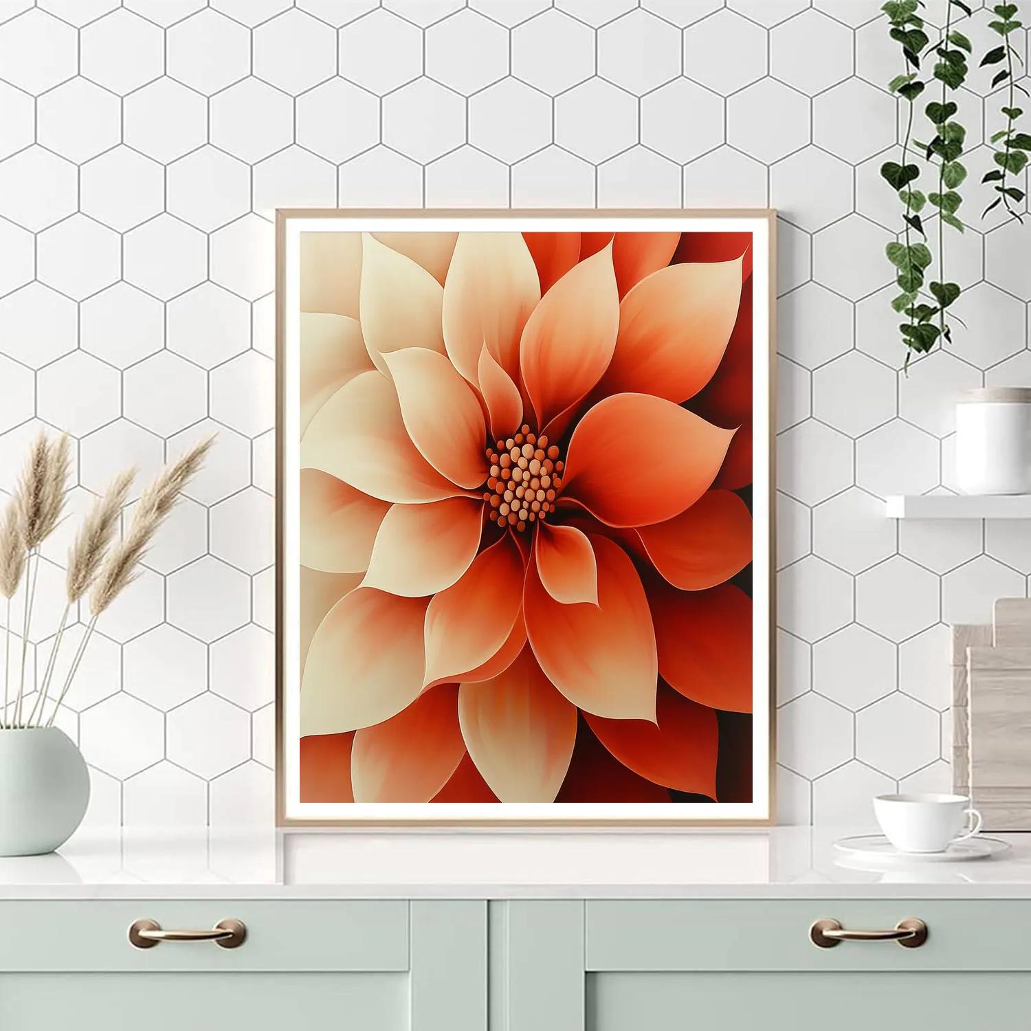 Georgia OKeeffe Inspired Desert Flowers Paint by numbers art