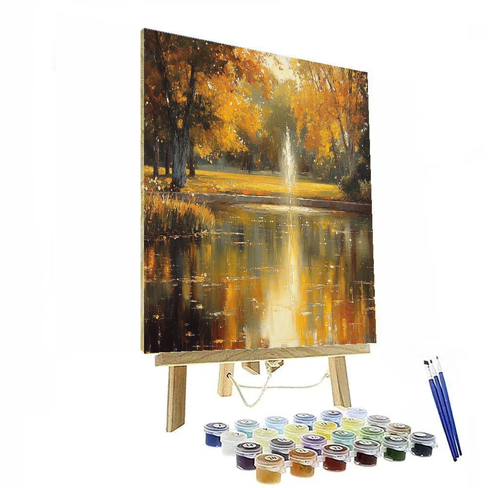 Claude Monet Inspired Autumn Park Number painting