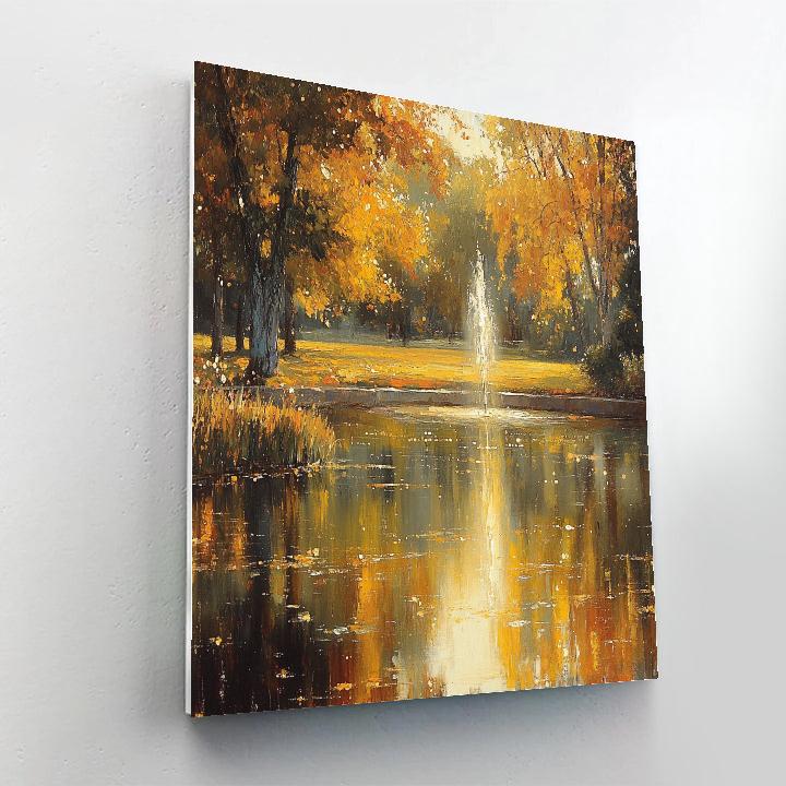 Claude Monet Inspired Autumn Park Number painting