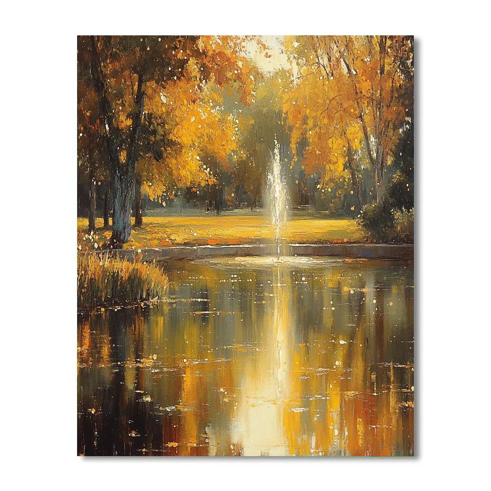 Claude Monet Inspired Autumn Park Number painting
