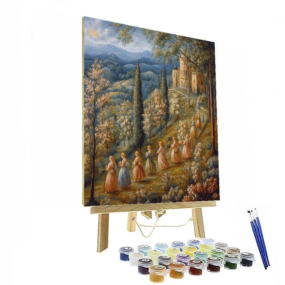 Renaissance Botticelli Inspired Garden Of Myths Painting by numbers kit