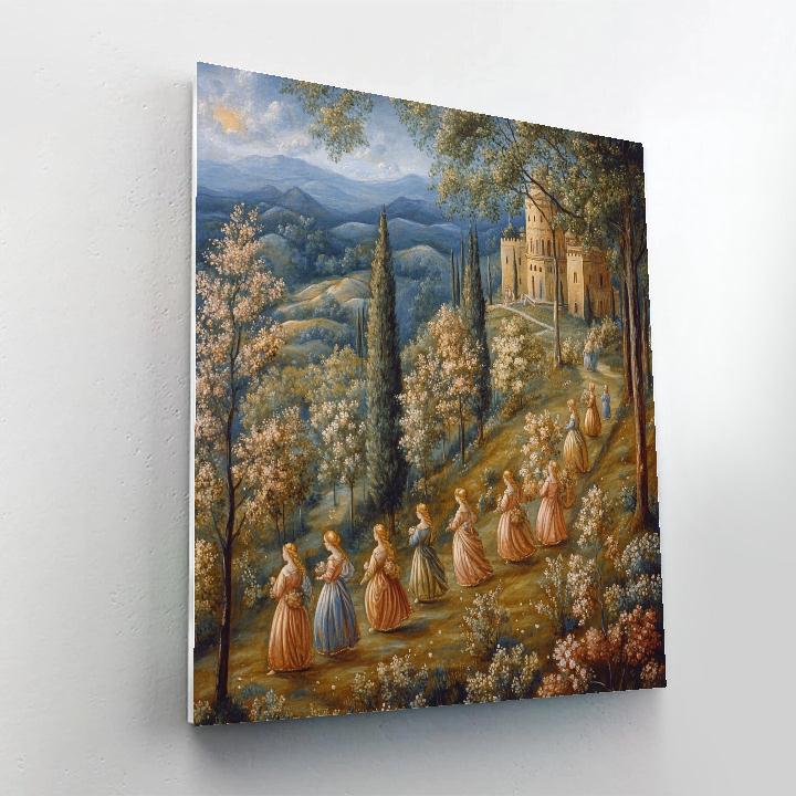 Renaissance Botticelli Inspired Garden Of Myths Painting by numbers kit