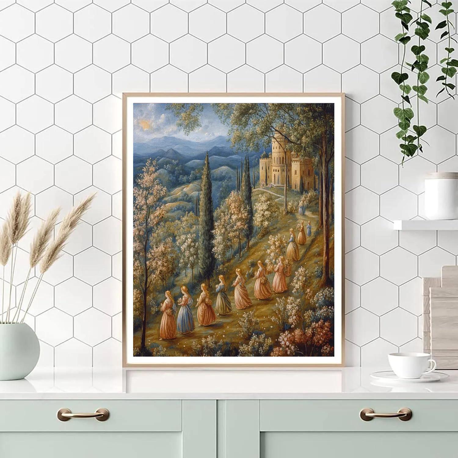 Renaissance Botticelli Inspired Garden Of Myths Painting by numbers kit
