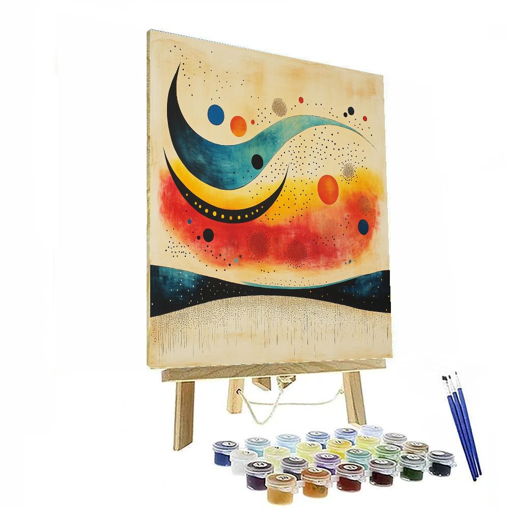 Joan Miró Inspired Celestial Choreography paint by number