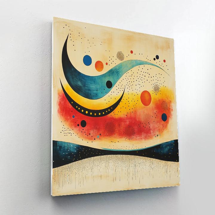 Joan Miró Inspired Celestial Choreography paint by number