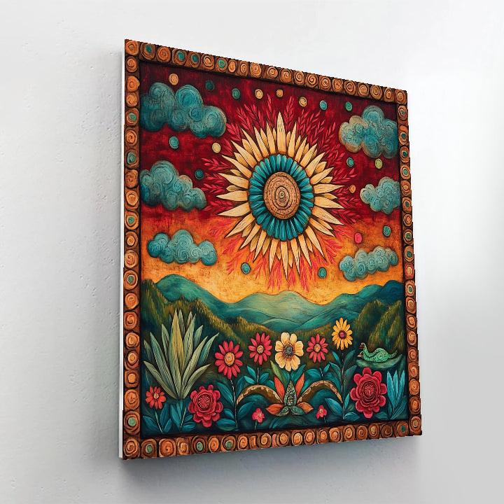 Frida Kahlo Inspired Heart Of Oaxaca paint by numbers