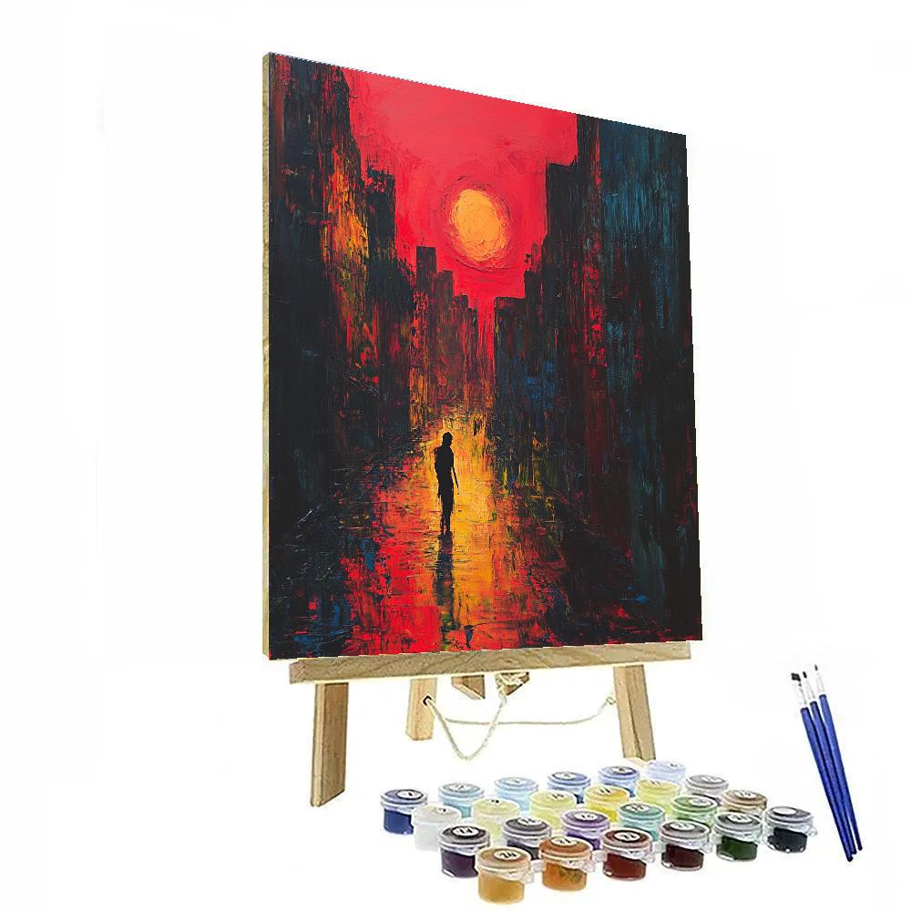 Edvard Munch Inspired Lonely City Paint by numbers kits