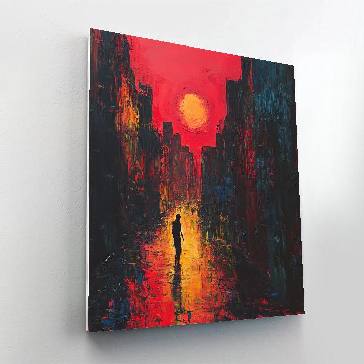 Edvard Munch Inspired Lonely City Paint by numbers kits