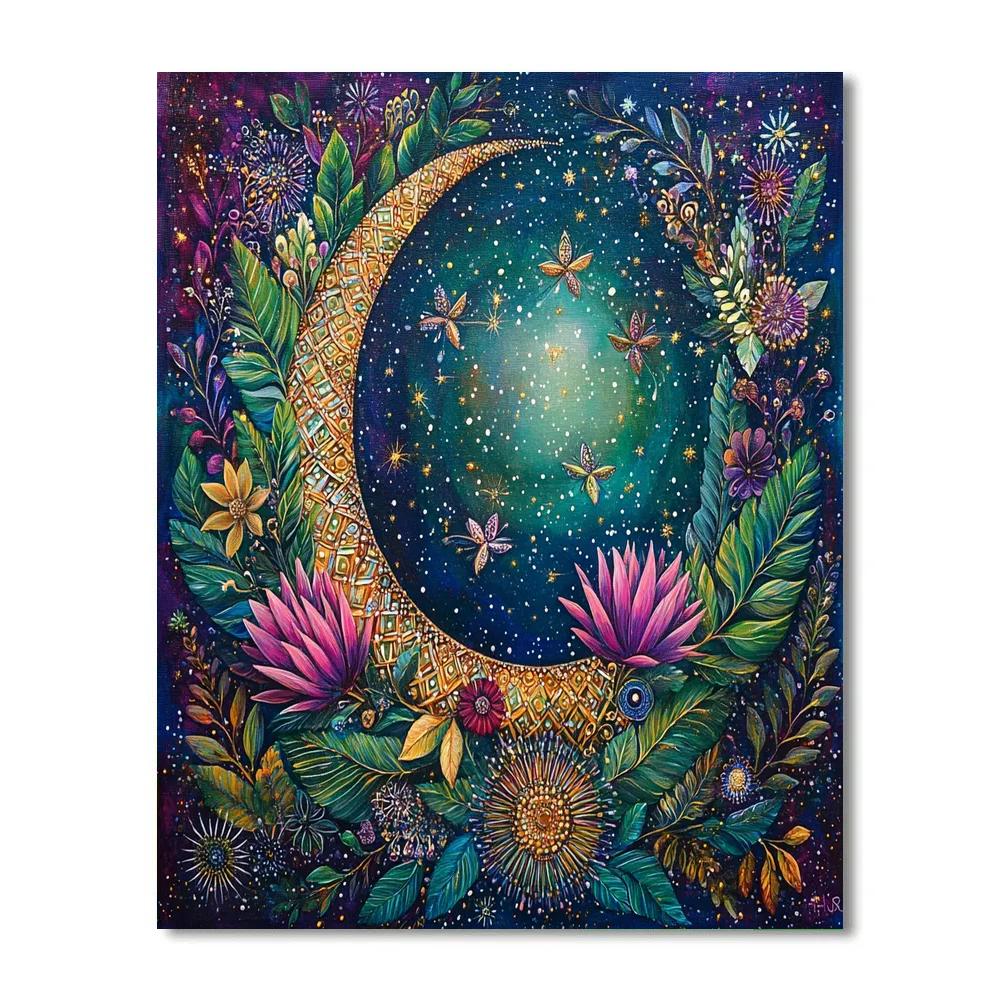 Frida Kahlo Inspired Lunar Tehuana Numbered painting kits