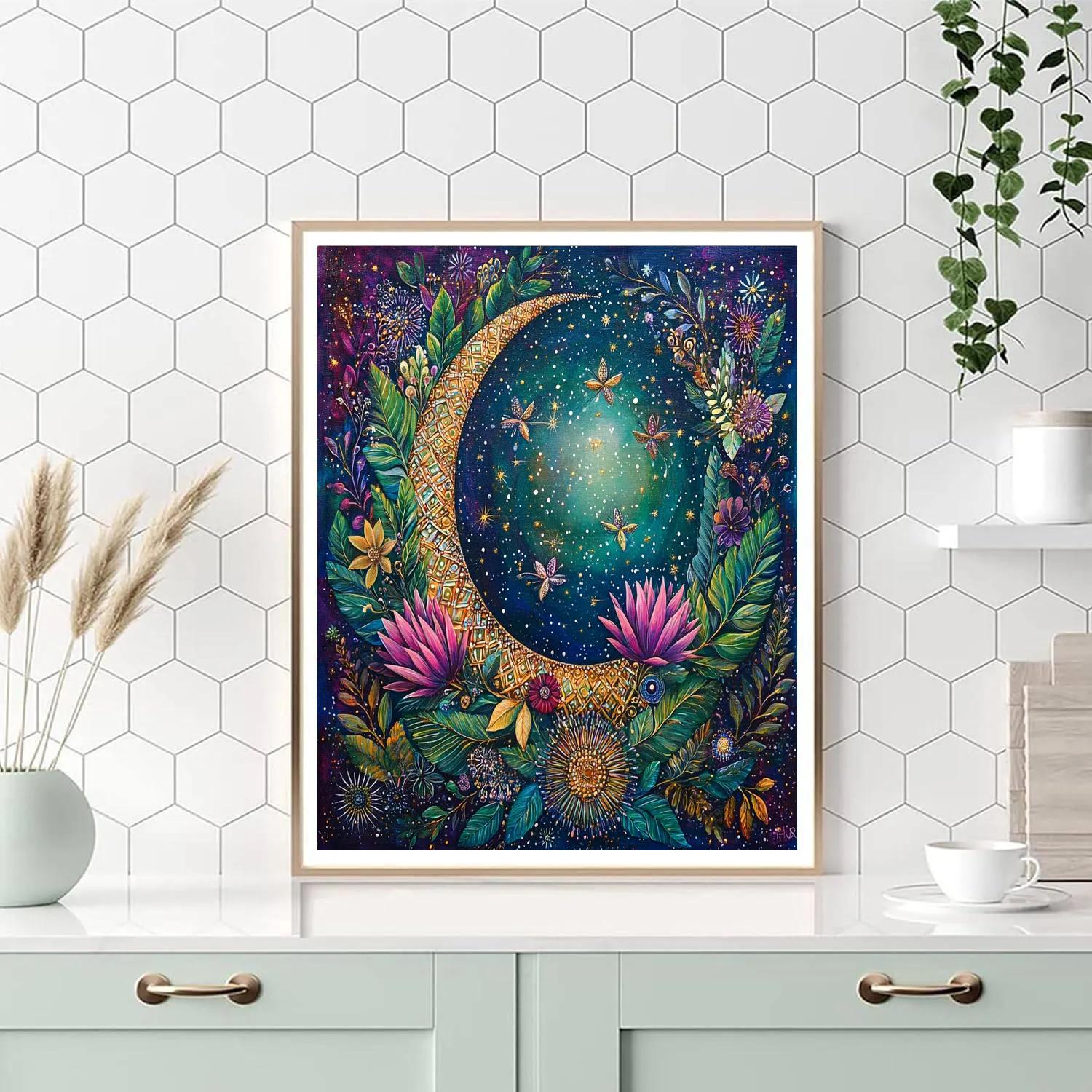 Frida Kahlo Inspired Lunar Tehuana Numbered painting kits