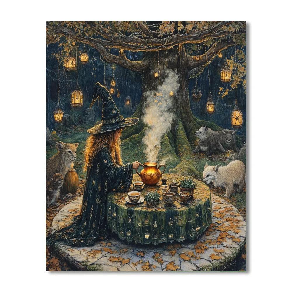 Harvest Moon Tea Ritual paint by color
