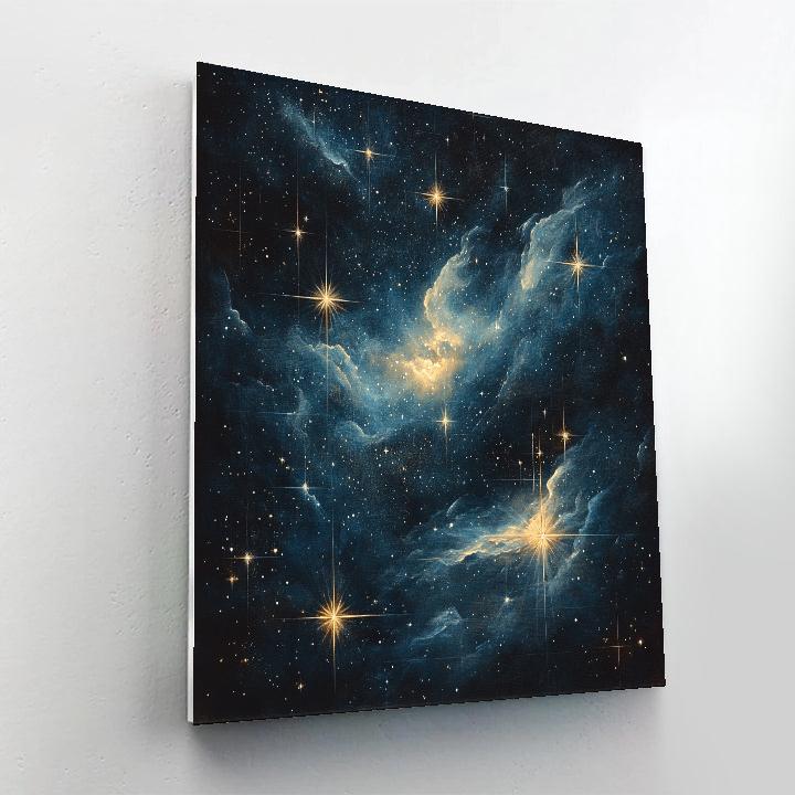 Leonardo Da Vinci Inspired Cosmic Harmony Numbered painting kits