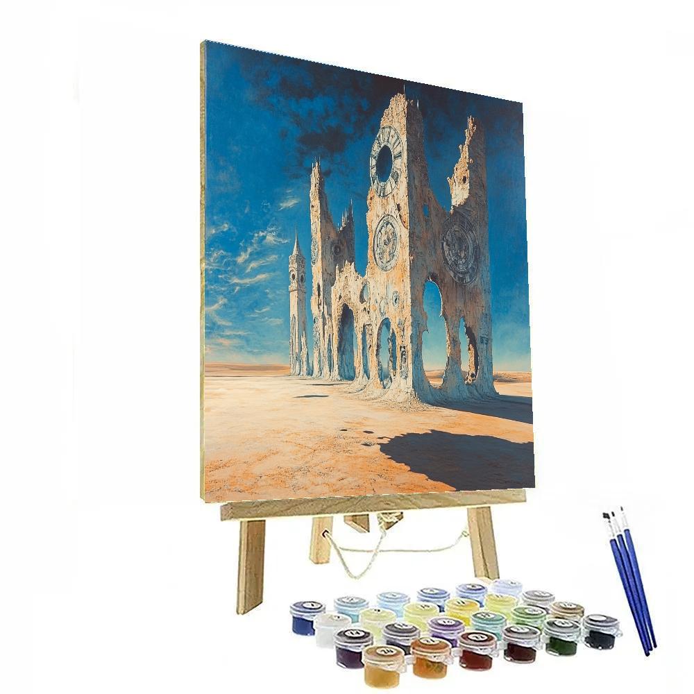 Salvador Dali Inspired Clockwork Castle Paint by numbers kits
