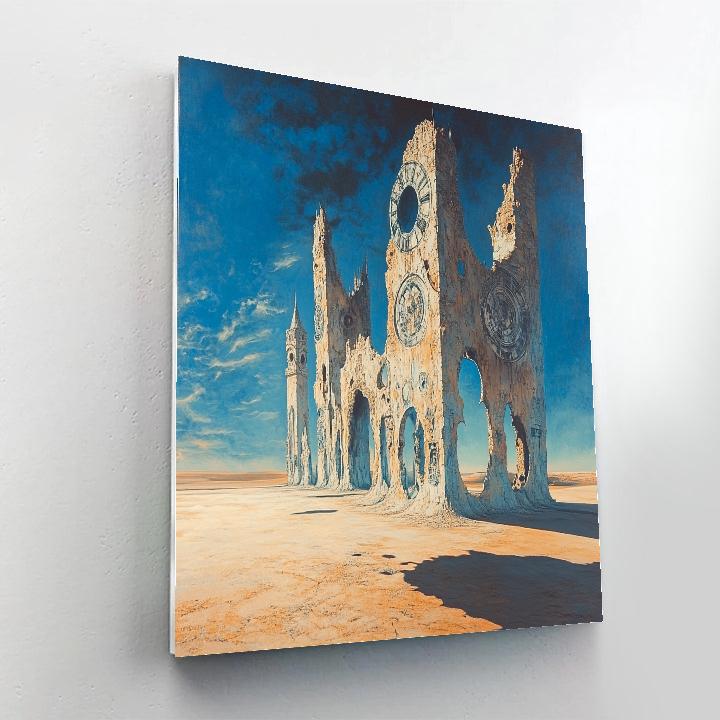 Salvador Dali Inspired Clockwork Castle Paint by numbers kits