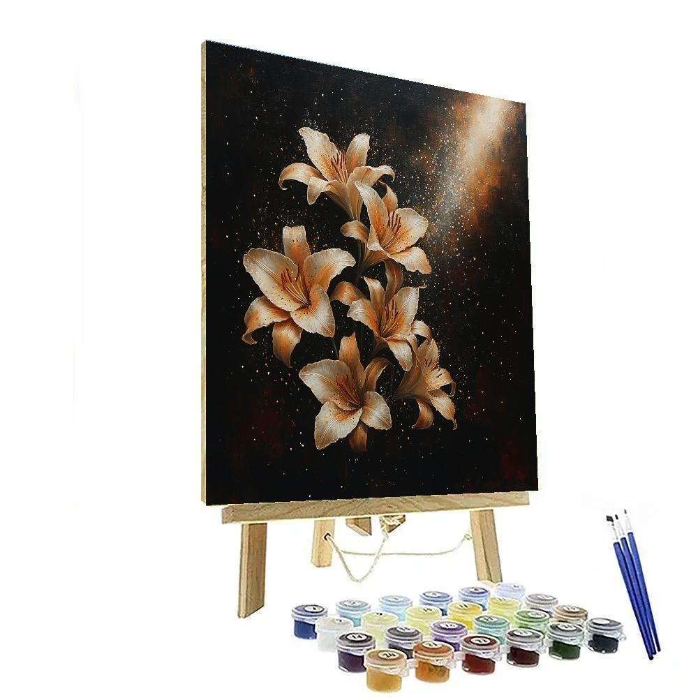 Caravaggio Inspired Withering Lily Study paint by number
