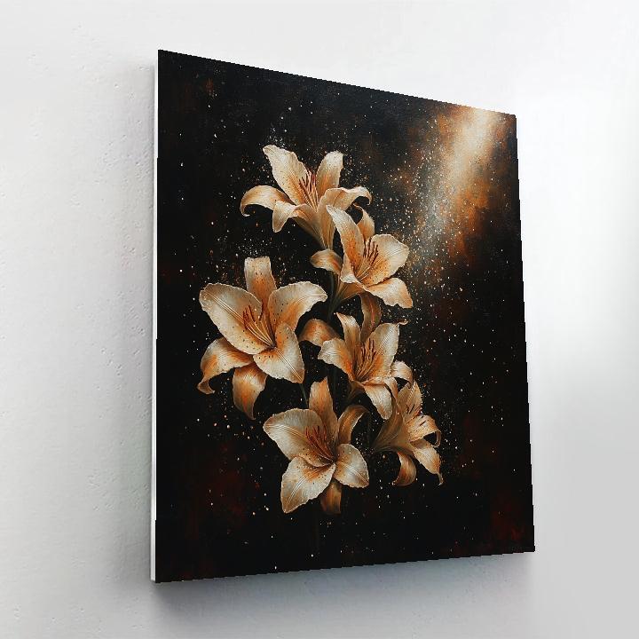 Caravaggio Inspired Withering Lily Study paint by number