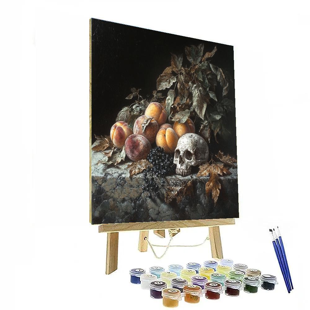 Caravaggio Inspired Memento Mori Arrangement Paint by numbers kits
