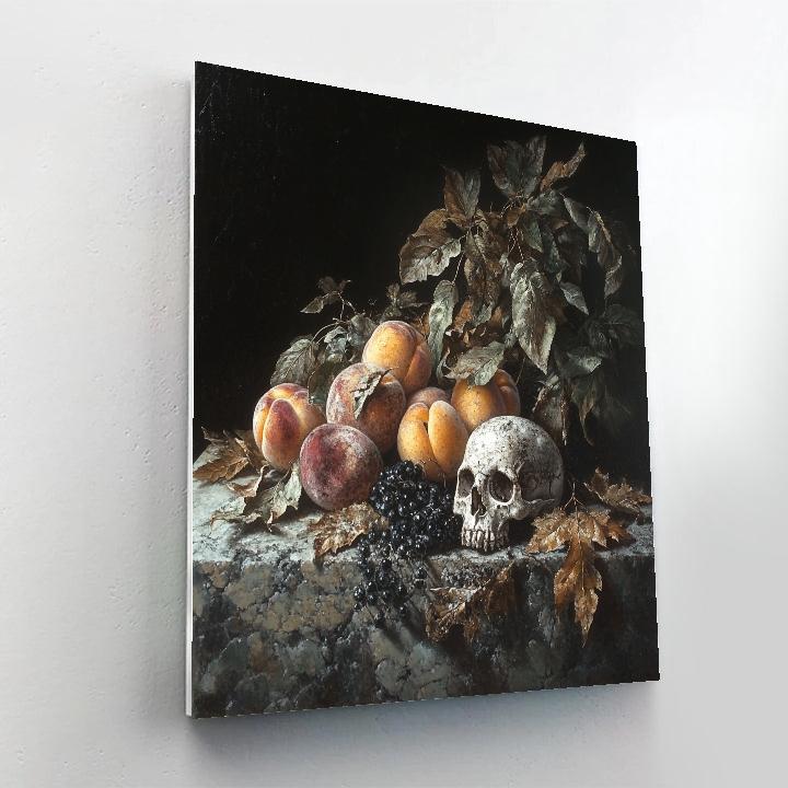 Caravaggio Inspired Memento Mori Arrangement Paint by numbers kits