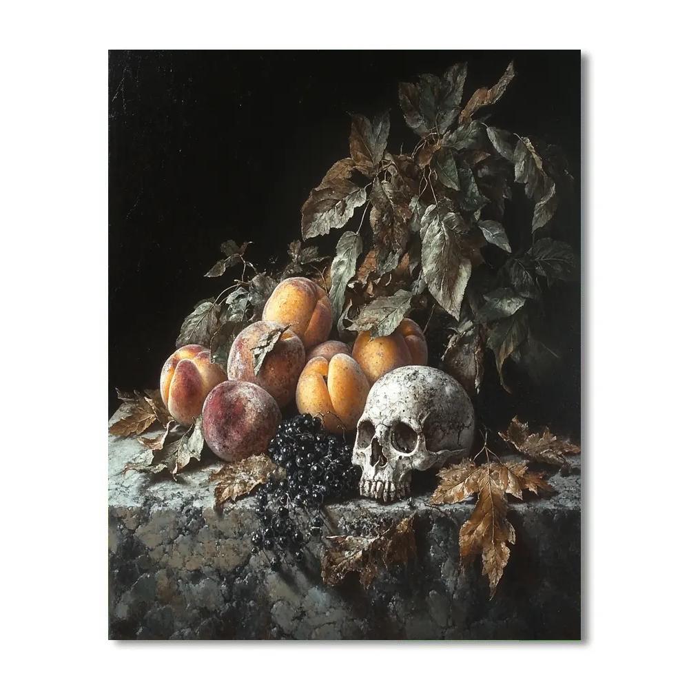 Caravaggio Inspired Memento Mori Arrangement Paint by numbers kits