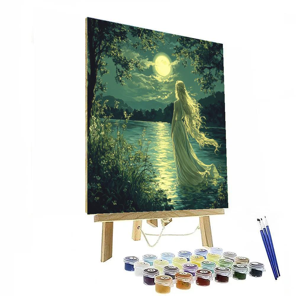 John William Waterhouse Inspired Naiad By The Lake Numbered painting kits