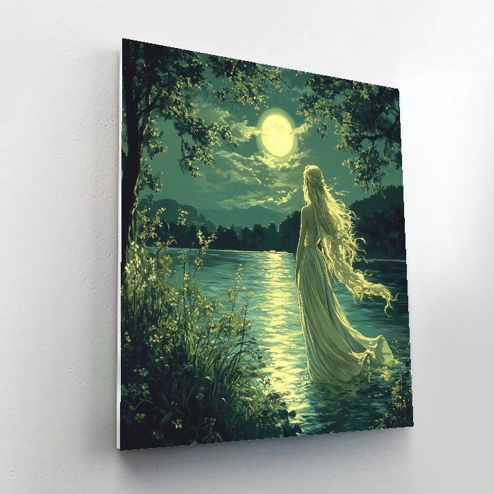 John William Waterhouse Inspired Naiad By The Lake Numbered painting kits