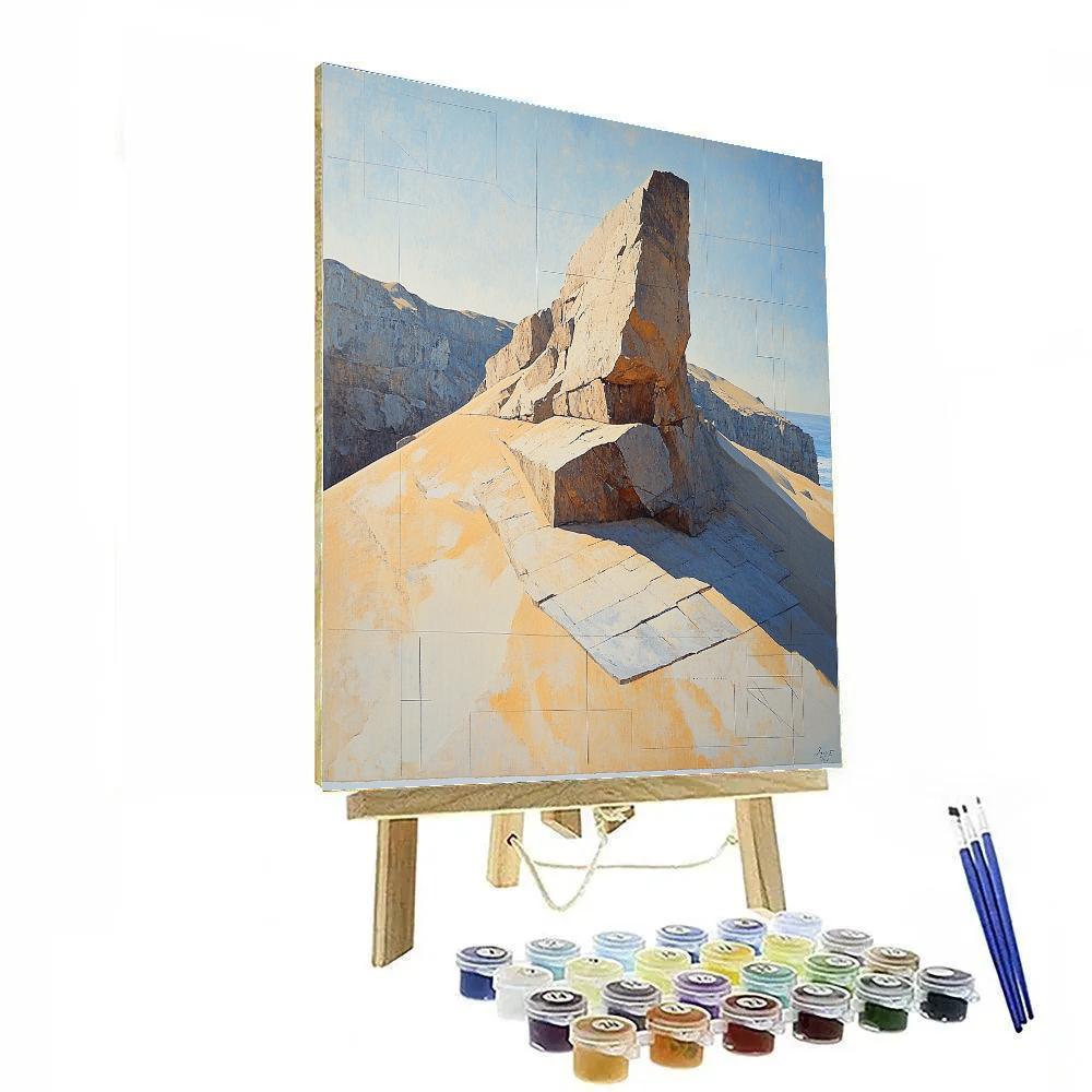 Michelangelo Inspired Granite Dune paint by numbers