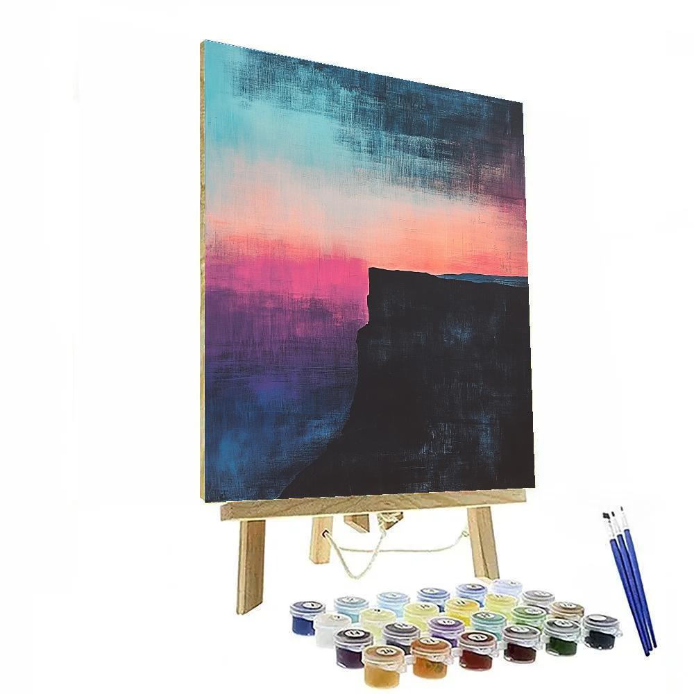 Paul Cézanne Inspired Twilight Nebula Over Montagne Painting by numbers kit