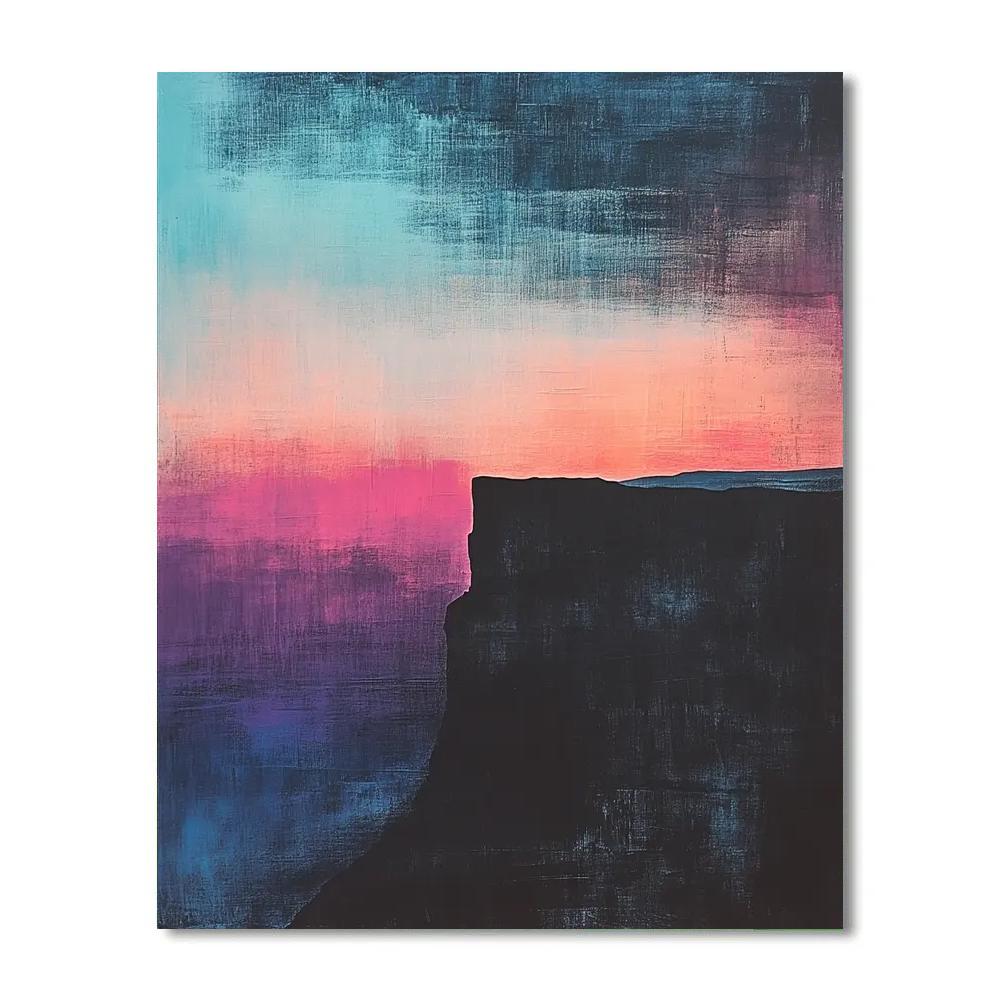 Paul Cézanne Inspired Twilight Nebula Over Montagne Painting by numbers kit