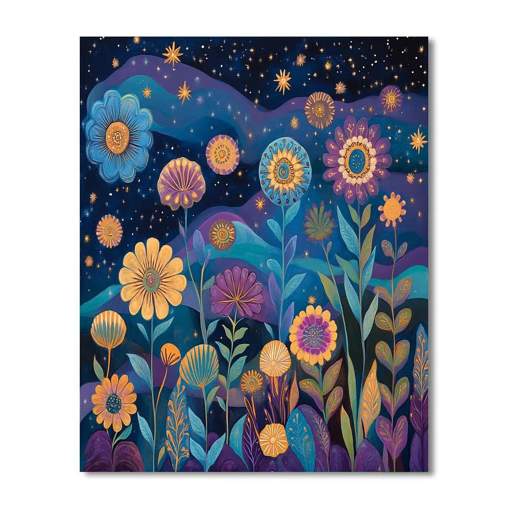 Paul Cézanne Inspired Cosmic Flora Paint by numbers kits